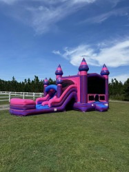 Girl Power Bounce House Water Slide Combo (wet or dry)