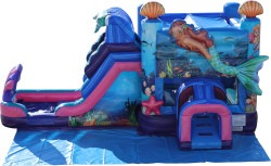 Mermaid Bounce House Slide Combo (Wet or Dry)